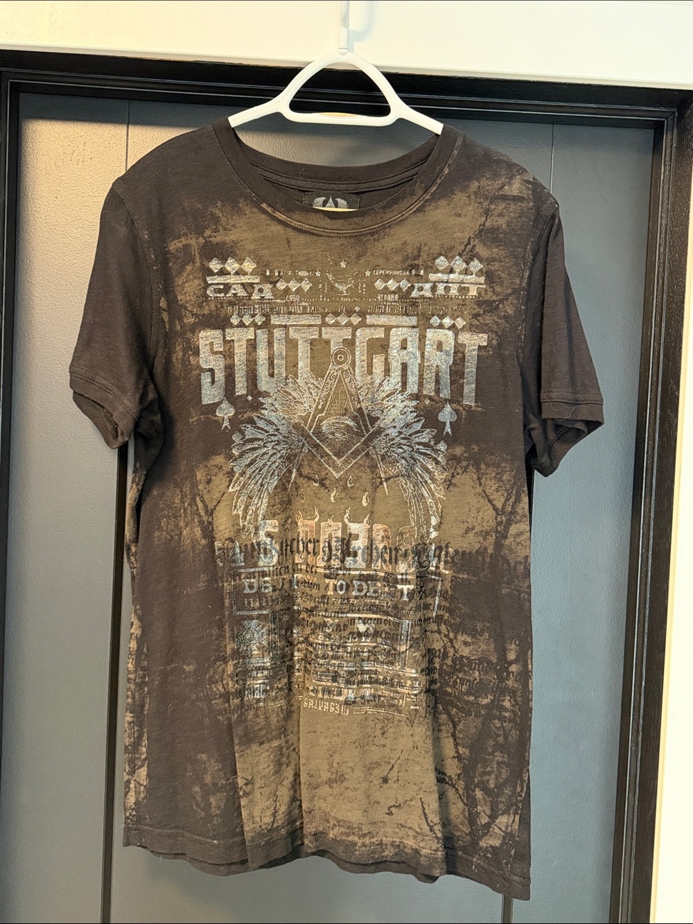 Salvage Stuttgart Graphic Tee - Brown & Black